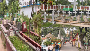 নারায়ণগঞ্জে এক প্রাচীরে চার ধর্মের সমাধিস্থল, সম্প্রীতির অনন্য উদাহরণ